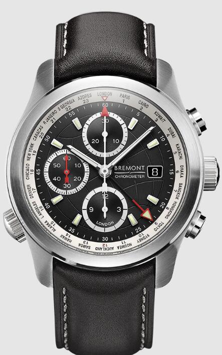 Replica Bremont Watch Altitude Pilot Chronographs ALT1-WT Black Dial Leather Strap Replica Bremont Watch Altitude Pilot Chronographs ALT1-WT Black Dial Leather Strap
